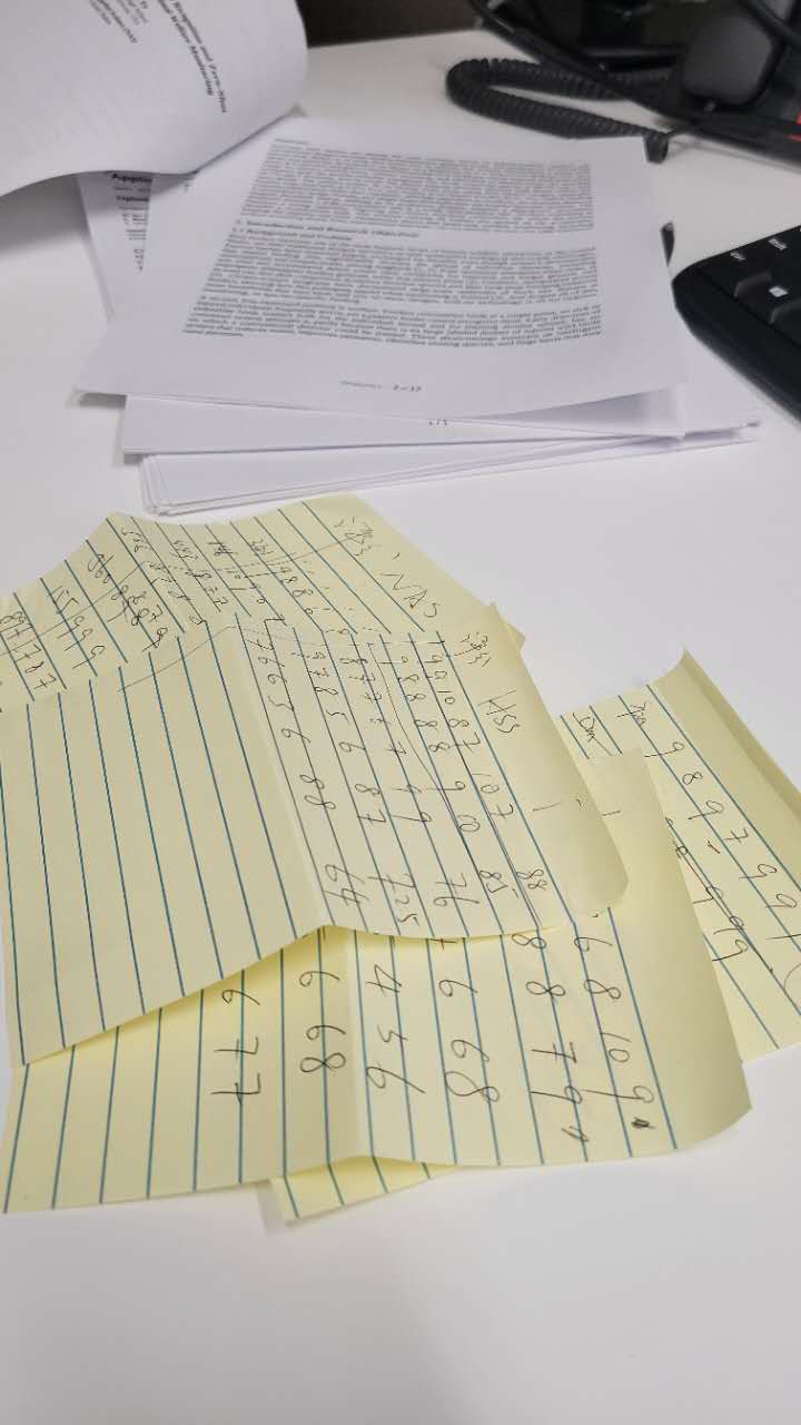 The score tallies left from this round of judging
